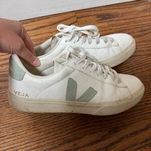 VEJA, Campo Leather, EXTRA WHITE MATCHA, 41 EU, Women's - USED